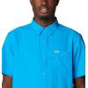 Columbia Men’s Standard Slack Tide Camp Shirt(Compass Blue)