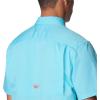 Columbia Men’s Standard Slack Tide Camp Shirt(Opal Blue)