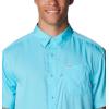Columbia Men’s Standard Slack Tide Camp Shirt(Opal Blue)
