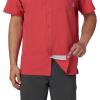 Columbia Men’s Standard Slack Tide Camp Shirt(Sunset Red)