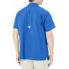Columbia Men’s Standard Slack Tide Camp Shirt(Vivid Blue)