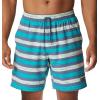 Columbia Men’s Summertide Stretch Printed Short(Bright Aqua Marker Stripe)