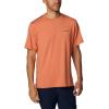 Columbia Mens Tech Trail Crew Neck(Desert Orange Heather)
