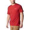 Columbia Mens Tech Trail Crew Neck(Mountain Red Heather)