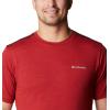 Columbia Mens Tech Trail Crew Neck(Mountain Red Heather)