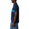 Columbia Men’s Thistletown Hills Stripe Polo(Dk Mtn Heather  Double Decker Stripe)