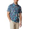 Columbia Mens Thistletown Ridge Polo Sp21(Dark Mountain King Palms Multi)