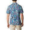 Columbia Mens Thistletown Ridge Polo Sp21(Dark Mountain King Palms Multi)