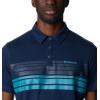 Columbia Mens Thistletown Ridge Polo Sp21(Dk Mtn Heather  Double Decker Stripe)