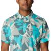 Columbia Mens Thistletown Ridge Polo Sp21(Ice Green Floriated)