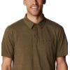 Columbia Mens Thistletown Ridge Polo Sp21(Olive Green Heather)