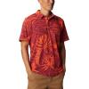 Columbia Mens Thistletown Ridge Polo Sp21(Red Onion King Palms)