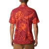 Columbia Mens Thistletown Ridge Polo Sp21(Red Onion King Palms)