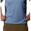 Columbia Mens Zero Ice Cirro-Cool Short Sleeve Shirt(Bluestone/Collegiate Navy Heather)