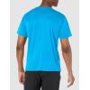 Columbia Mens Zero Ice Cirro-Cool Short Sleeve Shirt(Compass Blue/Compass Blue Heather)