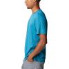 Columbia Mens Zero Ice Cirro-Cool Short Sleeve Shirt(Deep Marine/Deep Marine Heather)