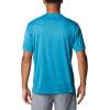 Columbia Mens Zero Ice Cirro-Cool Short Sleeve Shirt(Deep Marine/Deep Marine Heather)