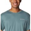 Columbia Mens Zero Ice Cirro-Cool Short Sleeve Shirt(Metal/Metal Heather)