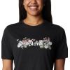 Columbia Womens Bluebird Day™ Relaxed Crew NeckBluebird Day Relaxed Crew Neck(Black Heather/Branded Bouquet)