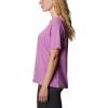 Columbia Womens Bluebird Day™ Relaxed Crew NeckBluebird Day Relaxed Crew Neck(Blossom Pink Heather/Outlined Brand)