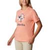 Columbia Womens Bluebird Day™ Relaxed Crew NeckBluebird Day Relaxed Crew Neck(Coral Reef Heather/Lakeshore Flora)