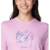 Columbia Womens Bluebird Day™ Relaxed Crew NeckBluebird Day Relaxed Crew Neck(Cosmos Heather/Hoppy Fishing)