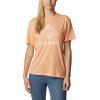 Columbia Womens Bluebird Day™ Relaxed Crew NeckBluebird Day Relaxed Crew Neck(Peach Heather/Csc Stacked Graphic)