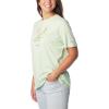Columbia Womens Bluebird Day™ Relaxed Crew NeckBluebird Day Relaxed Crew Neck(Sage Leaf Heather/Foxy Peddle)