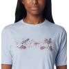 Columbia Womens Bluebird Day™ Relaxed Crew NeckBluebird Day Relaxed Crew Neck(Whisper Heather/Branded Bouquet)