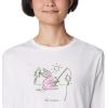 Columbia Womens Bluebird Day™ Relaxed Crew NeckBluebird Day Relaxed Crew Neck(White/Hoppy Fishing)