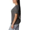 Columbia Womens Bluebird Day™ Relaxed V Neck(Charcoal Heather/Be Outdoors)