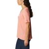 Columbia Womens Bluebird Day™ Relaxed V Neck(Coral Reef Heather/Lakeshore Flora)