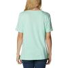Columbia Womens Bluebird Day™ Relaxed V Neck(Mint Cay Heather/Striped Hills)