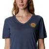 Columbia Womens Bluebird Day™ Relaxed V Neck(Nocturnal Heather/Hey There)