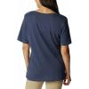 Columbia Womens Bluebird Day™ Relaxed V Neck(Nocturnal Heather/Jubilant Flower Graphic)