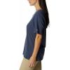 Columbia Womens Bluebird Day™ Relaxed V Neck(Nocturnal Heather/Jubilant Flower Graphic)
