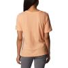 Columbia Womens Bluebird Day™ Relaxed V Neck(Peach Heather/Jubilant Flower Graphic)