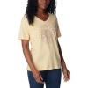 Columbia Womens Bluebird Day™ Relaxed V Neck(Sunkissed Heather/Flower Power)