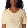 Columbia Womens Bluebird Day™ Relaxed V Neck(Sunkissed Heather/Flower Power)