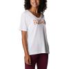 Columbia Womens Bluebird Day™ Relaxed V Neck(White/Be Outdoors)