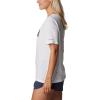 Columbia Womens Bluebird Day™ Relaxed V Neck(White/Typhoon Blooms Framed)