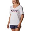 Columbia Womens Bluebird Day™ Relaxed V Neck(White/Typhoon Blooms Framed)