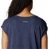Columbia Womens Bluebird Days Modern Short Sleeve Tee(Nocturnal Heather/Peaceful Perspective Grx)