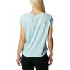Columbia Womens Bluebird Days Modern Short Sleeve Tee(Spring Blue Heather/Mindful Meditation Grx)