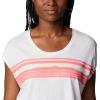 Columbia Womens Bluebird Days Modern Short Sleeve Tee(White/Peaceful Perspective Graphic)