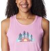 Columbia Womens Bluff Mesa™ TankCami Shirt(Cosmos Heather/Happier Outdoors)