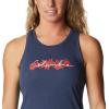 Columbia Womens Bluff Mesa™ TankCami Shirt(Nocturnal Heather/Branded Lakeshore)