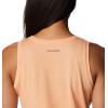 Columbia Womens Bluff Mesa™ TankCami Shirt(Peach Heather/Mindful Meditation Graphic)
