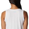 Columbia Womens Bluff Mesa™ TankCami Shirt(White/Best Site Graphic)