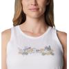 Columbia Womens Bluff Mesa™ TankCami Shirt(White/Branded Bouquet Two)